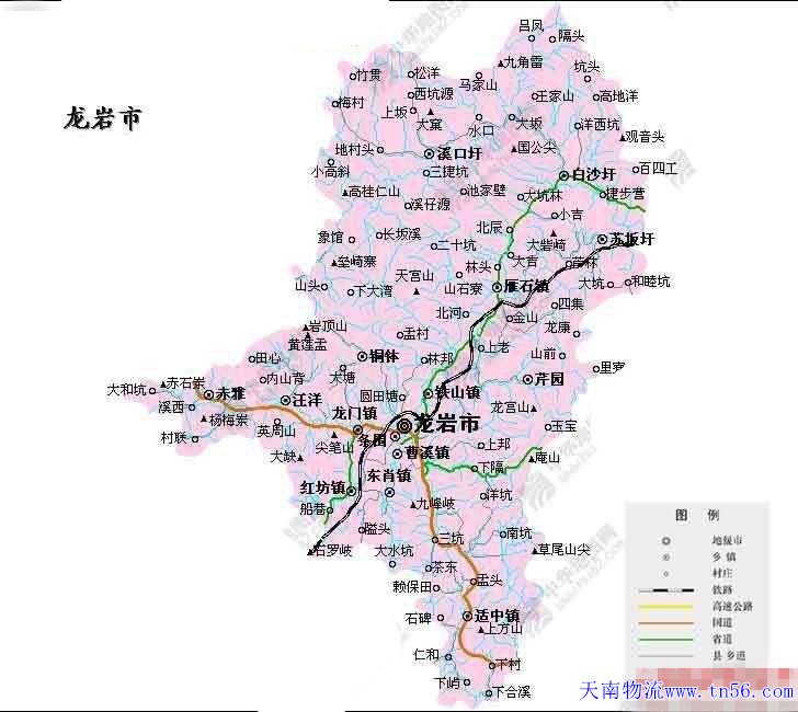 東莞到龍巖市地圖 m.zcdsjz.com